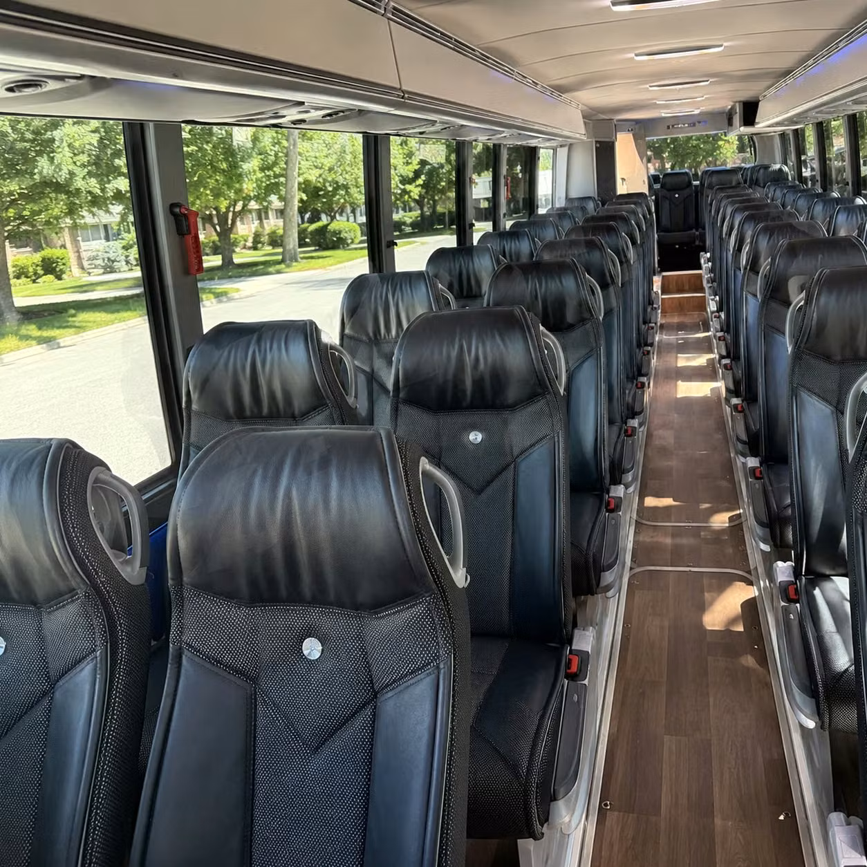 indio charter bus rental interior