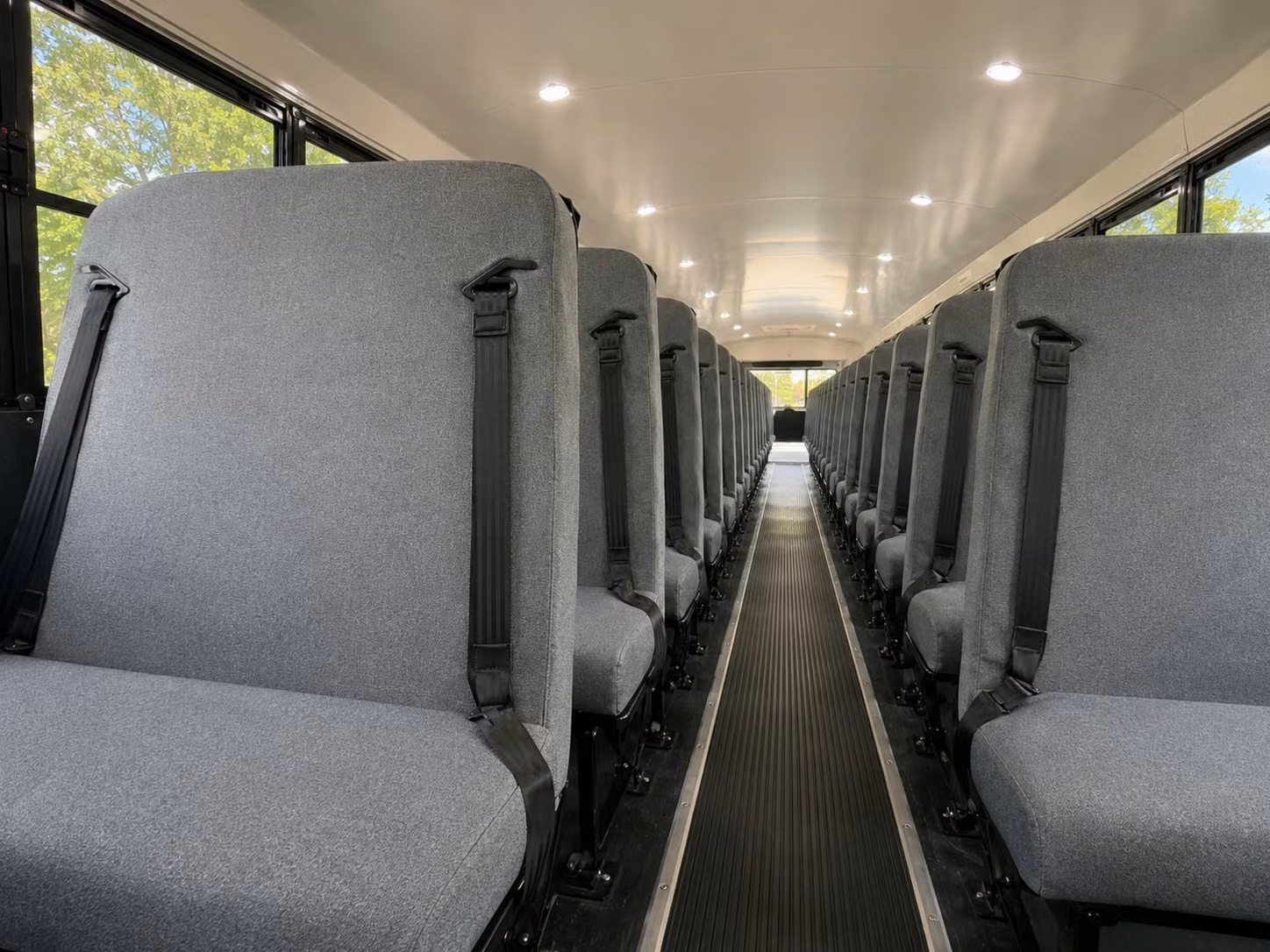 school bus inside